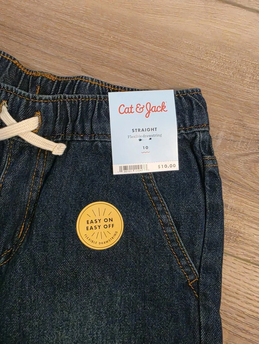 Cat & Jack Boys Elastic-Waist Relaxed Jeans